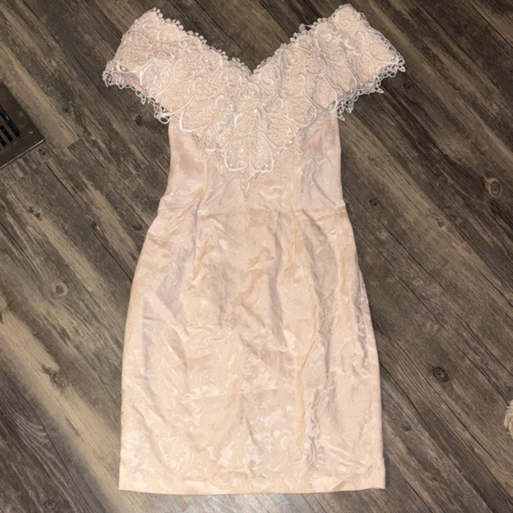 Vintage Gunne Sax / Jessica McClintock 90s lace dress -size 7/8
